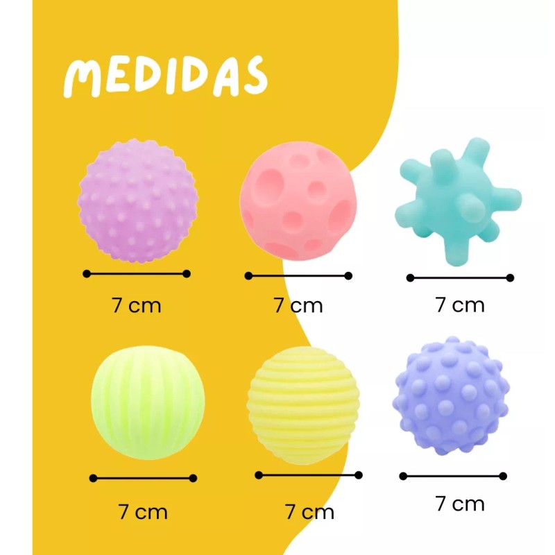 Say Cheese Pelotas Para Bebé Sensoriales 6 Pack - Juguetes