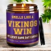 Vikings Minnesota Candle, Smells Like A Vikings Win Candle, Game