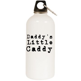Los Drinkware Hermanos Daddy's Little Caddy - White Water Bottle with Carabiner 20oz