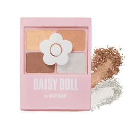 DAISY DOLL by MARY QUANT Eye Color Palette (MT) BR-06 Caramel Nuts, 0.1 oz (4.54 g), 4 Color Eye Color Palette, Sheer Color, Gradient, High Brightness Glitter Blend, Eye Shadow