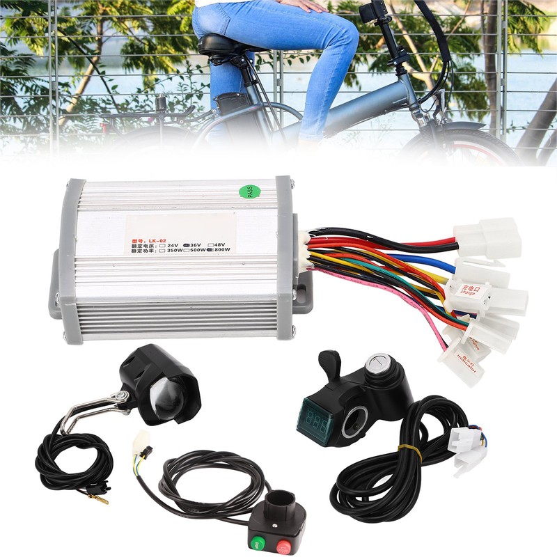 36V 800W Brush Speed Motor Set Controller Electric Bike Thumb