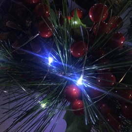 Set of 2 Battery Operated Mini Led String Lights,Dewdrop Lights with Timer 6Hours on/18Hours Off for Indoor Outdoor Wedding Christmas Party Decorations,50 Count LEDs,18 feet Silver Wire(Cold White)