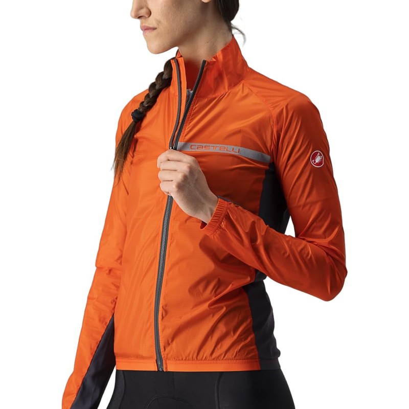 CASTELLI 4521529-656 SQUADRA ST. W JKT Giacca FIERY RED/DARK GRAY