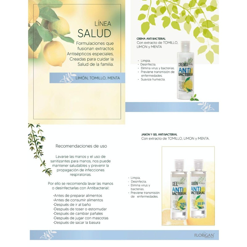 CREMA ANTIBACTERIAL 250 ML.