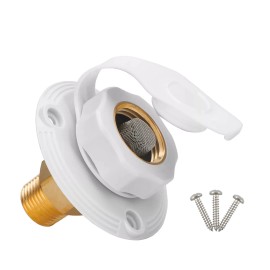 Unbranded Water Inlet Valve Hatch Gravity Fresh Water Fill For Car RV Camper Trailer 2.8"