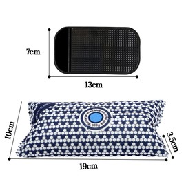 Portable Reusable Car Dehumidifier Bag with Silica Gel, Moisture Absorber & Condensation Eliminator for Home, Car & Caravan (300g x 2, Includes 2 Anti-Slip Pads)