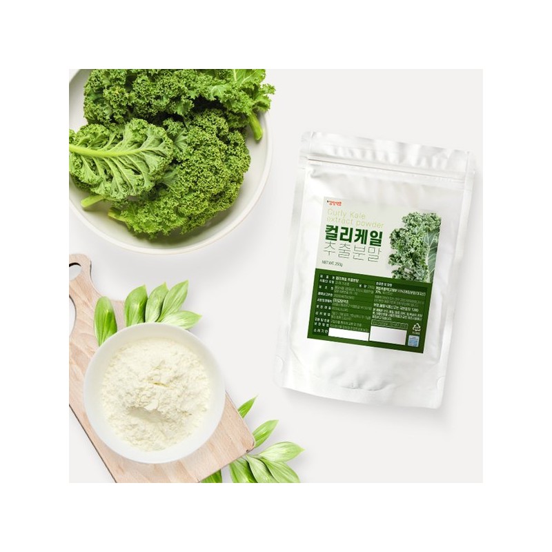 Gapdang Herbal 갑당약초 컬리케일 추출 분말 가루 250g 3팩 총