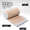 Vakly Elastic Bandage Wrap Rolls with Self-Closure [Pack of 10]