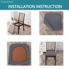 Granbest Jacquard Dining Chair Seat Covers Set of 4, High