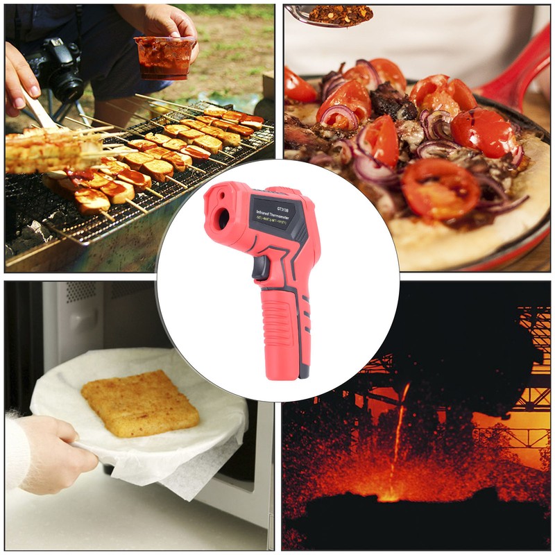 Handheld Heat Temperature Gun ‑58°F‑1112°F High Accuracy Multifunctional Infrared Thermometer