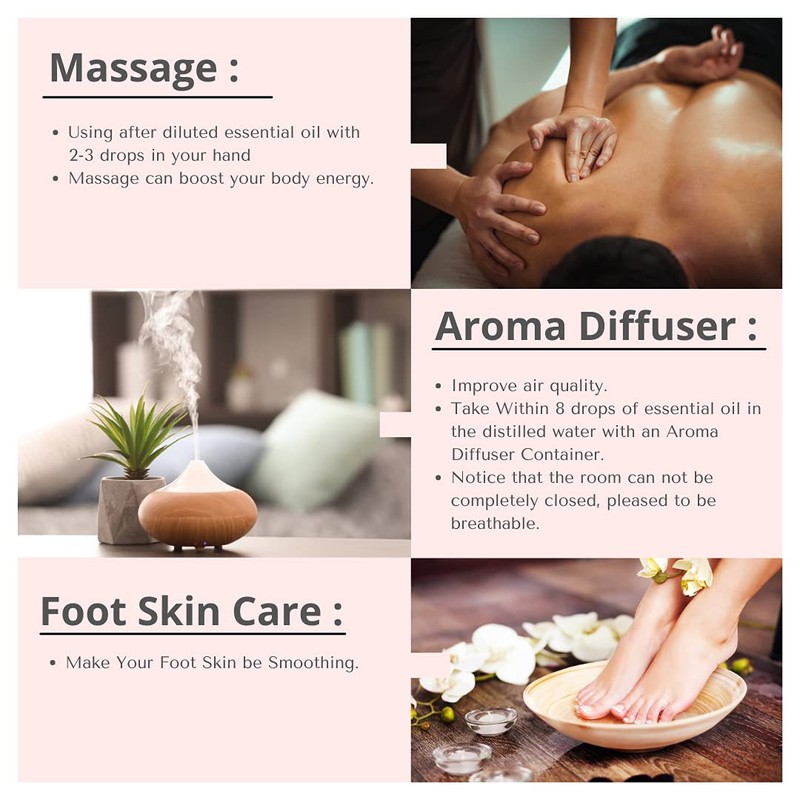 SVATV Ätherisches Pfefferminzöl, Aromatherapieöle in therapeutischer Qualität, Duftöl für Diffusor,