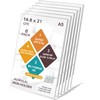 ROSSHINE A5 Acrylic Sign Holder, 6pack L-Shape A5 Perspex Display