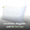 GhostBed Faux Down Pillow - Down Alternative with Breathable, Cool