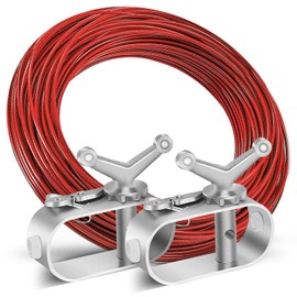 Hukermoon Wire Rope Tensioner with Steel Cable, Pack of 3 Turnbuckles for Rope, Pool Cover, Rope Tensioner for Pool Tarpaulin, Wire Tensioning Rope for Pool Tarpaulins, Attachment Winter Pool