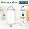 2 Pcs Plastic Candy and Cookie Jars with Lids, Clear