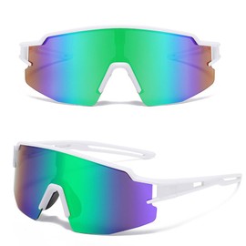 MUSELK Sports Sunglasses Men Women Cycling Glasses Sunglasses Polarised for Outdoor Activities MTB Road Bike Cycling Biking Ski Sunglasses with UV400, Colour 2