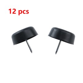 Antrader 1-1/3" Dia Heavy Duty Adjustable Cabinet Sofa Feet Furniture Riser Furniture Glides and Sliders Nail On Floor Protector 12pcs