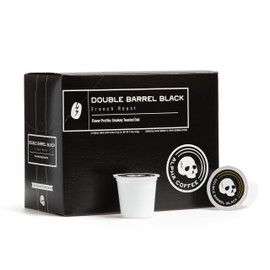 Alpha Coffee – Double Barrel Black - 24 Count Coffee Pods - Premium Gourmet Craft Dark/French Roast Coffee | Veteran Owned - Specialty Small Batch Roasted Coffee | 100% Arabica Beans