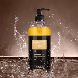 Bella Vita Luxury Gel De Ducha Klub Man Para Hombre | Gel De Ducha Para Hombre(500 Ml)| Limpieza Profunda, Hidratación Y Humectación Con Extracto De Aloe Vera Y Polvo De Carbón | Apto Para Todo Tipo