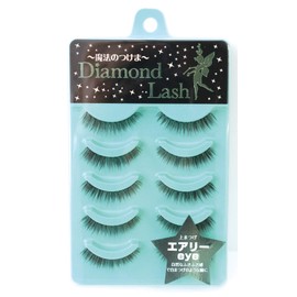 Diamond Lash [Airy Eye] 5 Pairs (For Upper Eyelashes) Natural fluffy feel for self-eyelashes