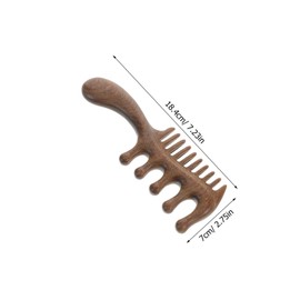 Healeved Wooden Scalp Massager Comb 2pcs Wide Tooth Hair Brush for Scalp Massage Trigger Point