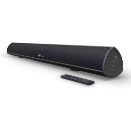 MEGACRA Soundbar, MEGACRA TV Sound Bar with Dual Bass Ports Wired and Wireless Bluetooth