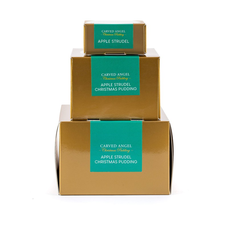 The Carved Angel - Apple Strudel Christmas Pudding - 120g,