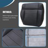 Priprilod Black Leather Driver Side Bottom Replacement Seat Cover Compatible