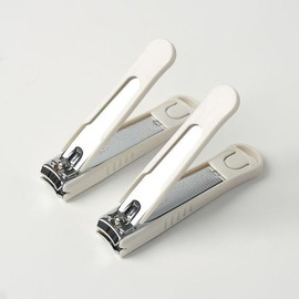 Clippin Non-Shooting Large Nail Clipper 2-Piece Set Cover Nail Shoot Prevention / 클리핀 안튀는 대형 손톱깍이 2p세트 커버 손톱튐방지