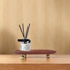 Decorative Wood Key Tray, Jewelry Tray Dish, Small Beaded Tray for Holidays, Entryway Decorative Tray (8.6×4.3 inch)