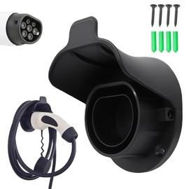 GOEDCH Typ 2 Wandhalterung Ladekabel: Ladegerät Halterung mit Schrauben, Wandhalterung für Elektroauto Ladestation, Zubehör für Type 2 Wallbox Ladestation, Wandhalterung für Kabelaufhängung