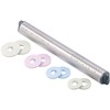 Rosenstein & Söhne Non-stick dough rollers: set of 2, height-adjustable
