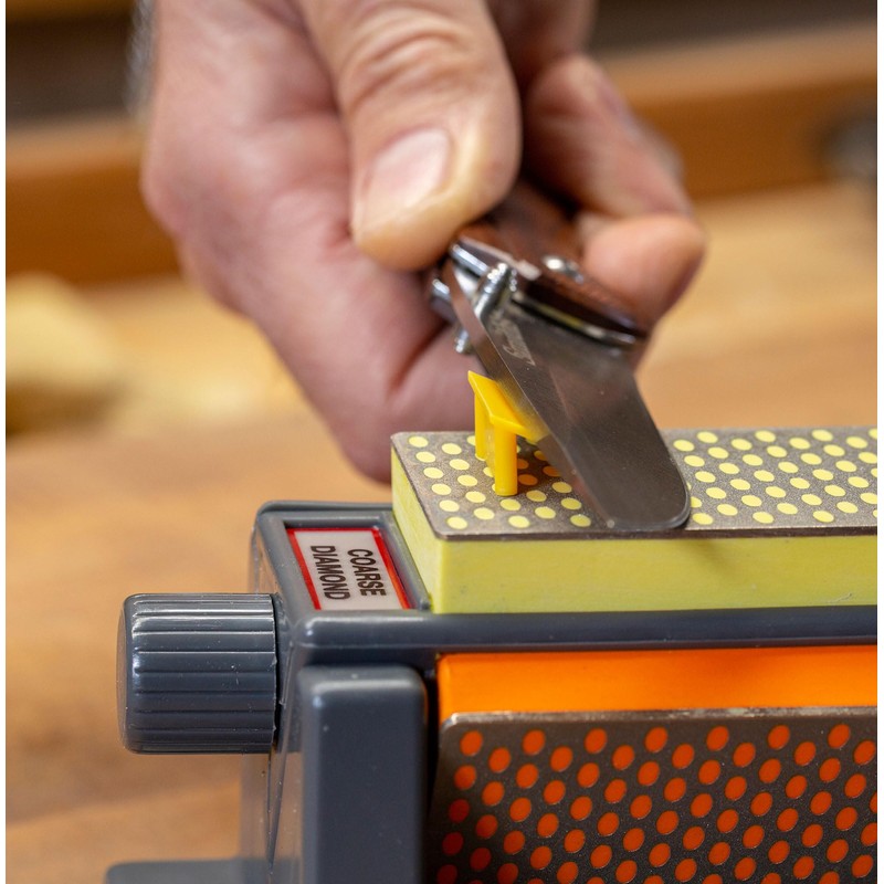 Smith's 50448 6” Diamond Tri-Hone Stone Sharpening System - Grey