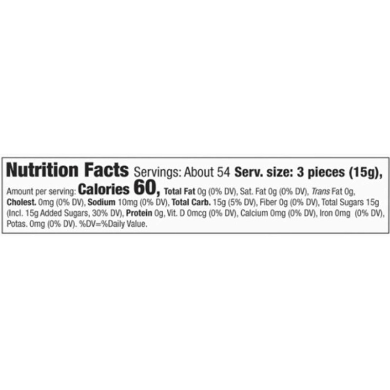 Sweet Stripes Soft Peppermint Candy, 1.8 Pound Bulk Tub -