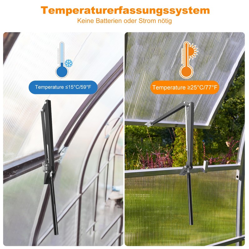 Automatic Window Opener Greenhouse, Temperature Controlled Lifting Capacity 15 kg