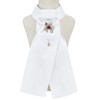 3PCS Combed Cotton White Adults Children Horse Riding Collar Flower