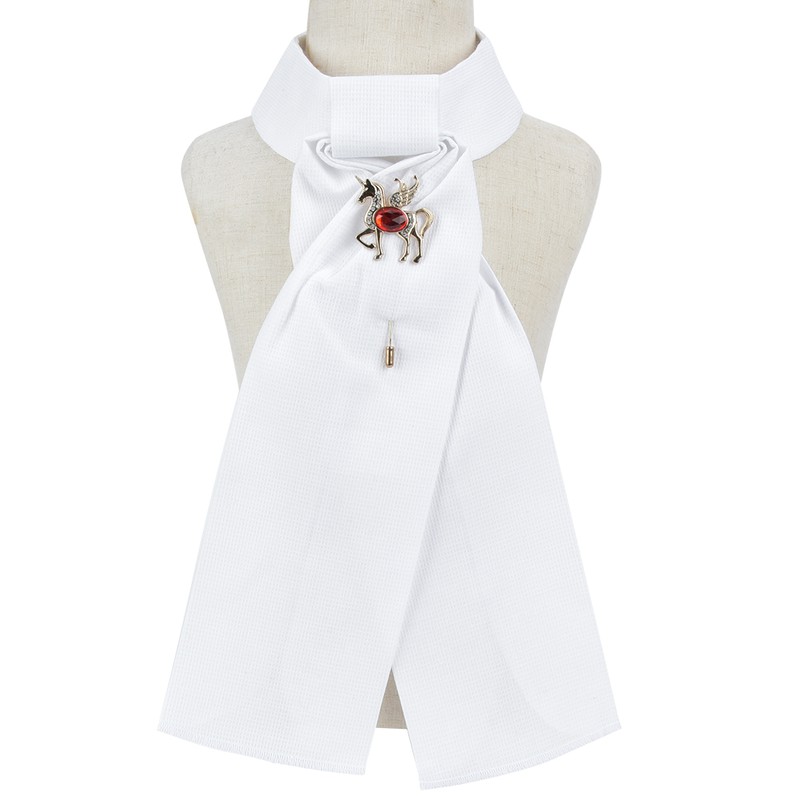3PCS Combed Cotton White Adults Children Horse Riding Collar Flower