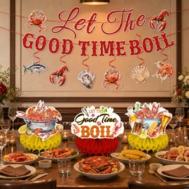 17pcs Seafood Boil Party Supplies - NO DIY