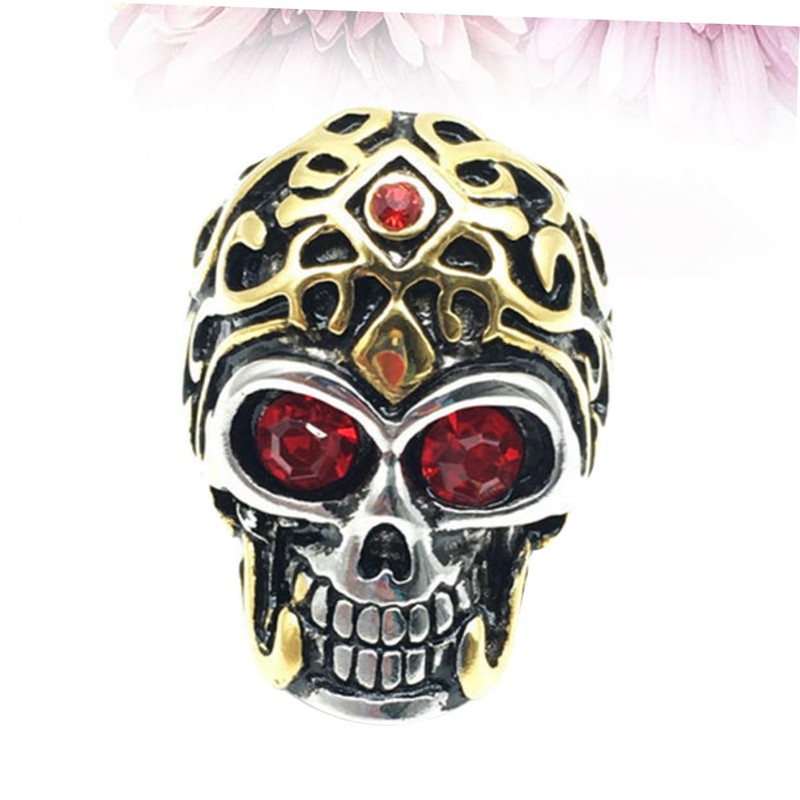 FOMIYES Men Ring Finger Rings Skeleton The Ring Punk Ring