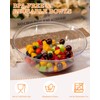 BESTVIP 4 Pack 150 Ounce Clear Plastic Serving Bowls, Disposable