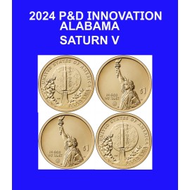 2024 P OR D Alabama American Innovation $1-SATURN V Mint 1 Coin Set