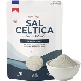 Sal Celtica | Celtic Salt | 84 Minerales | Electrolitos Naturales | Sin Refinar | Secado al Sol | 250g | 200+ Porciones