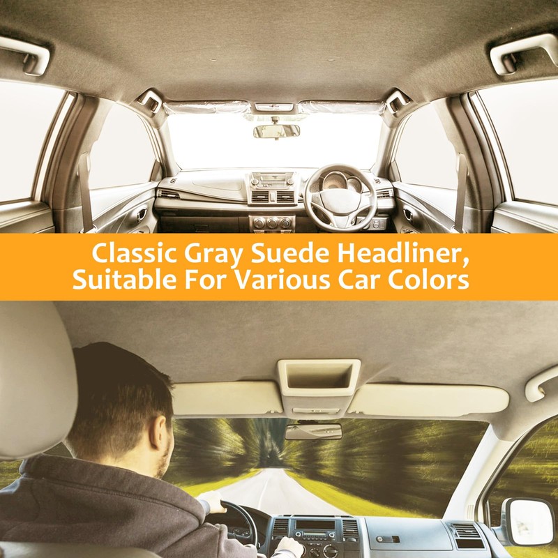Suede Headliner Fabric with Foam Backing Material - Automotive/Home Micro-Suede