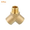 uxcell Brass Tee Pipe Fitting, 3/8" x 3/8" x 3/8"