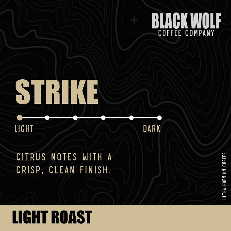 Blackwolf Coffee - Strike (Light Roast Blend) | Premium Whole