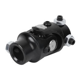 KIMISS Round Steering Shaft U Joint, Steering Shaft U-Joint 3/4-36 Spline X 3/4in DD for Grinding Machines Levelers Fit for Mustang (black) // steering shaft u joint