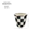 MACKENZIE-CHILDS Enamel Herb Pots, Small Plant Pots for Herbs or