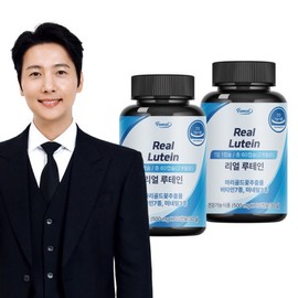 Eye Health Real Lutein 60 Capsules x 2 Bottles (4-Month Supply) / Contains 11-Ingredient Complex Functional Vitamin B, Bilberry Extract Powder, and Astaxanthin / 눈건강 리얼 루테인 60캡슐x2병 4개월분  11중 복합기능성 비타민B 빌베리 추출분말 아스타잔틴 함유