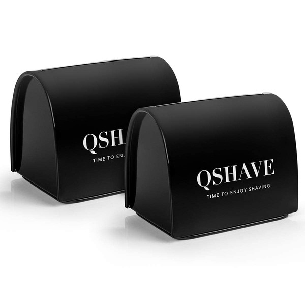 QSHAVE Blade Disposal Case Safe Storage Bank for Used Safety Razor Blades 2 PCS