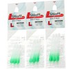 L-Style L-Shaft Lock Straight Twotone White Clear Green Display Length
